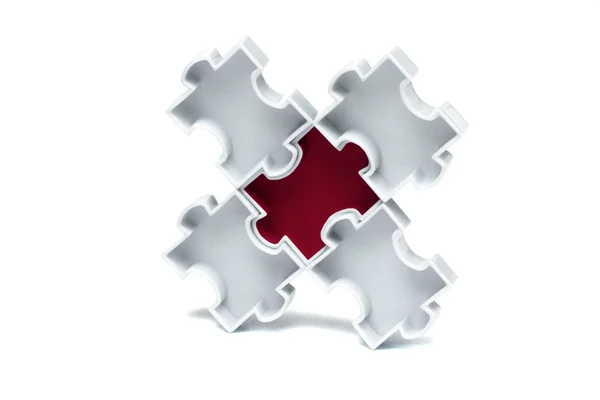 Jigsaw puzzle concept — Stockfoto