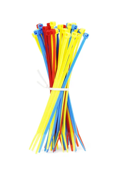 Renkli naylon kablo bağları — Stok fotoğraf
