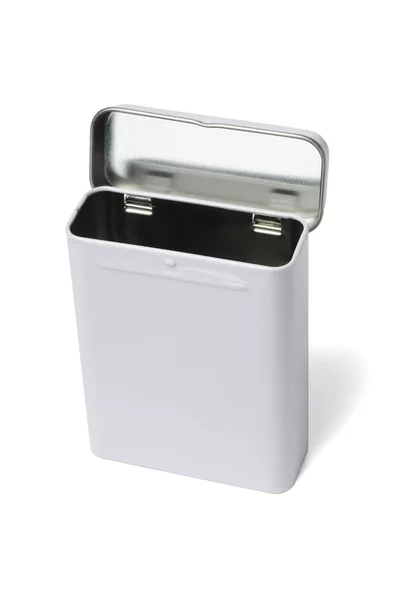 Beyaz metal konteyner — Stok fotoğraf