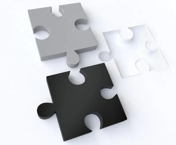 3D Jigsaw Puzzle — Stock Photo, Image