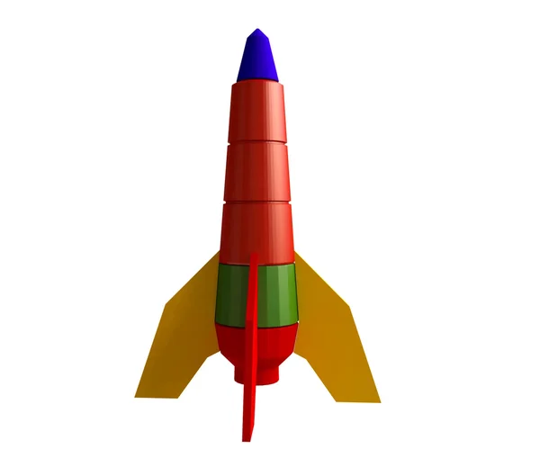 Foguete espacial de brinquedo — Fotografia de Stock