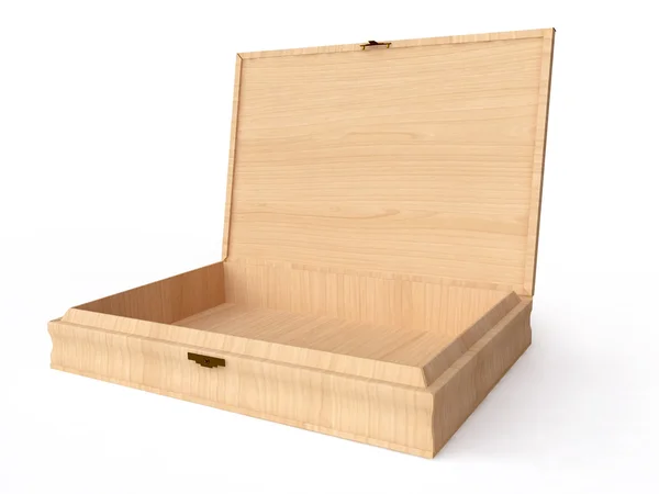 Caixa de madeira em 3D Fotos De Bancos De Imagens