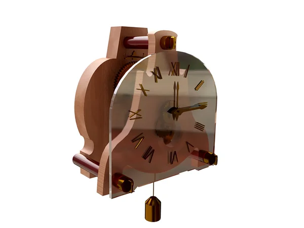 オリジナル木製時計 — ストック写真