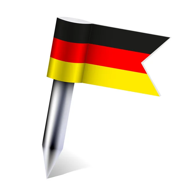 Vector Bandera de Alemania aislada en blanco. Eps10 — Vector de stock