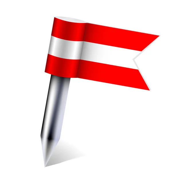 Vecteur Autriche drapeau isolé sur blanc. Eps10 — Image vectorielle