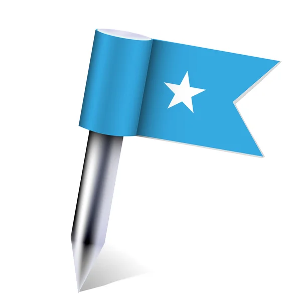 矢量索马里国家国旗上白色隔离。eps10 — 图库矢量图片