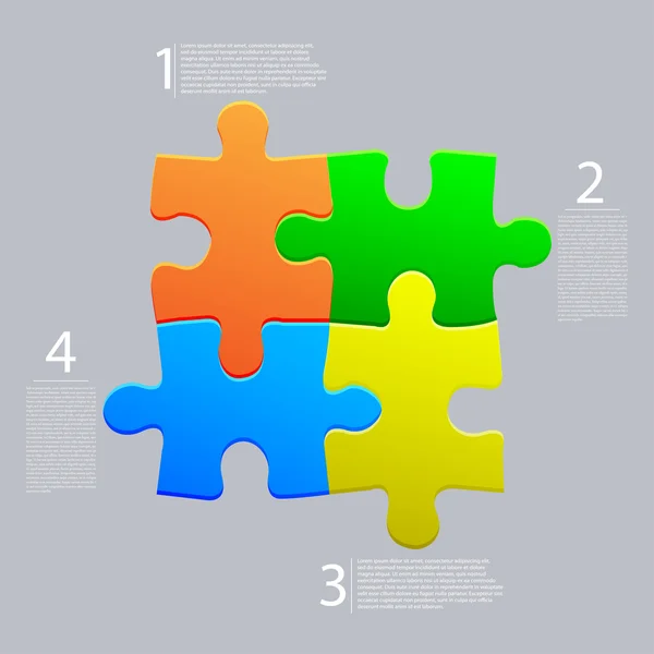 Vector abstracte web puzzel. creatieve achtergrond. eps10 — Stockvector