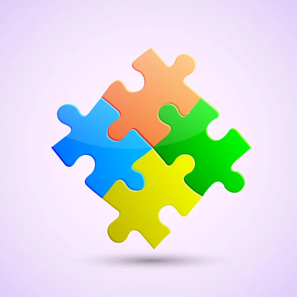 Vektor puzzle kreatív absztrakt háttér. Eps10 — Stock Vector
