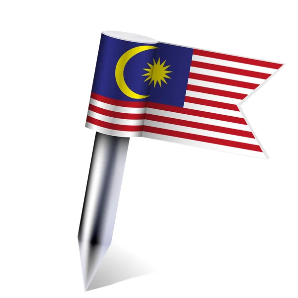 stock vector Vector Malaysia flag isolated on white. Eps10