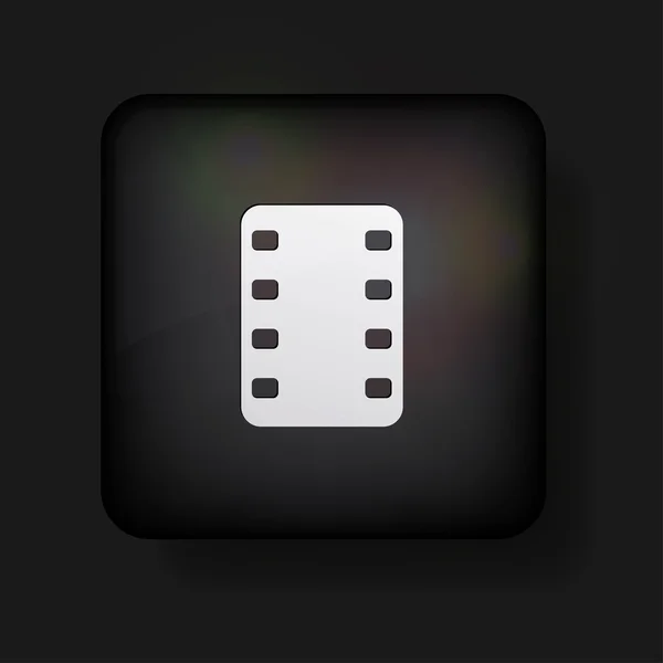 Vector film icon on black. Eps10 — Stock Vector