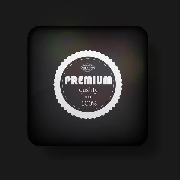 Vector premium quality icon on black. Eps10 — Stock Vector
