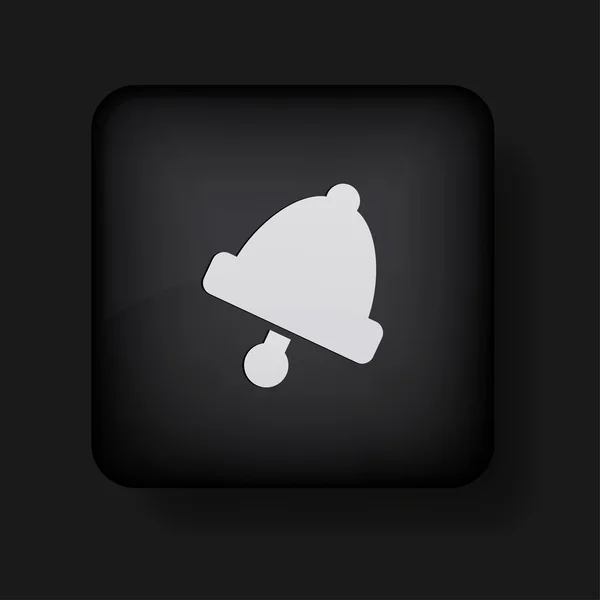 Icône de cloche vectorielle sur noir. Eps10 — Image vectorielle