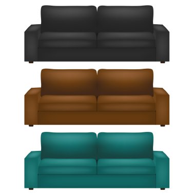 Vector divan set. Best choice clipart