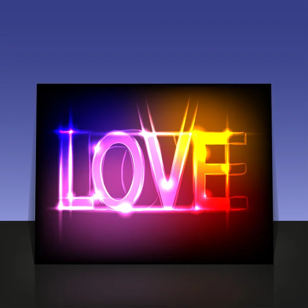 Vector liefde poster voor uw ontwerp — Stockvector