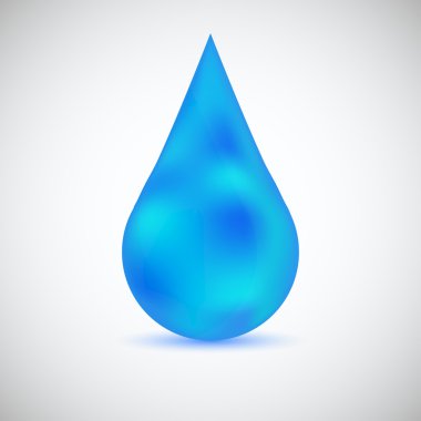 Vector water drop for your design clipart