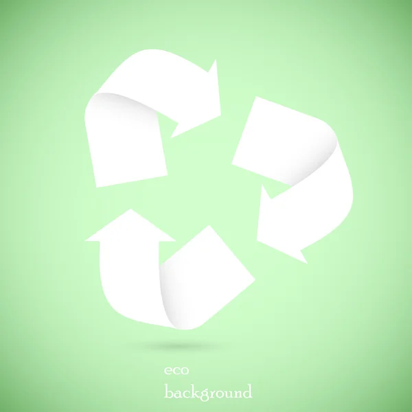 Wektor recyklingu papieru na zielono. najlepszy wybór — Wektor stockowy