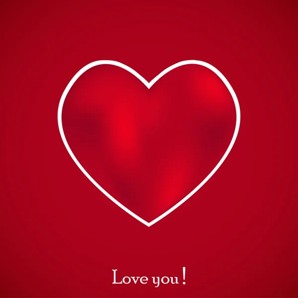 Corazón por tu amor. Fondo vectorial. La mejor opción — Archivo Imágenes Vectoriales