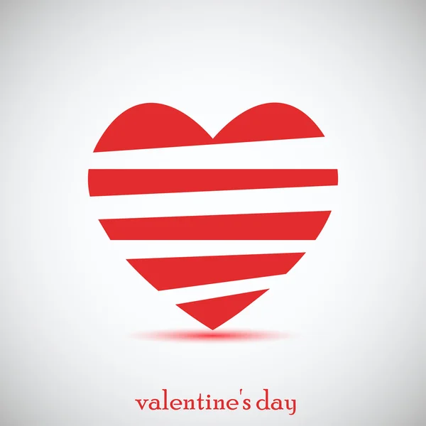 Concepto corazón para el día de San Valentín. Ilustración vectorial — Archivo Imágenes Vectoriales