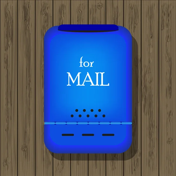 あなたの設計のための木の板にメール ボックス。ベクトル イラスト。最良の選択 — ストックベクタ