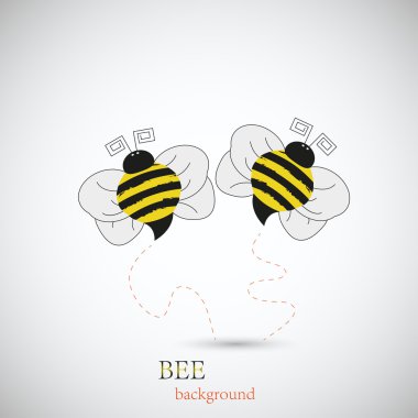 Bee for your design. Vector illustration. Best choice clipart