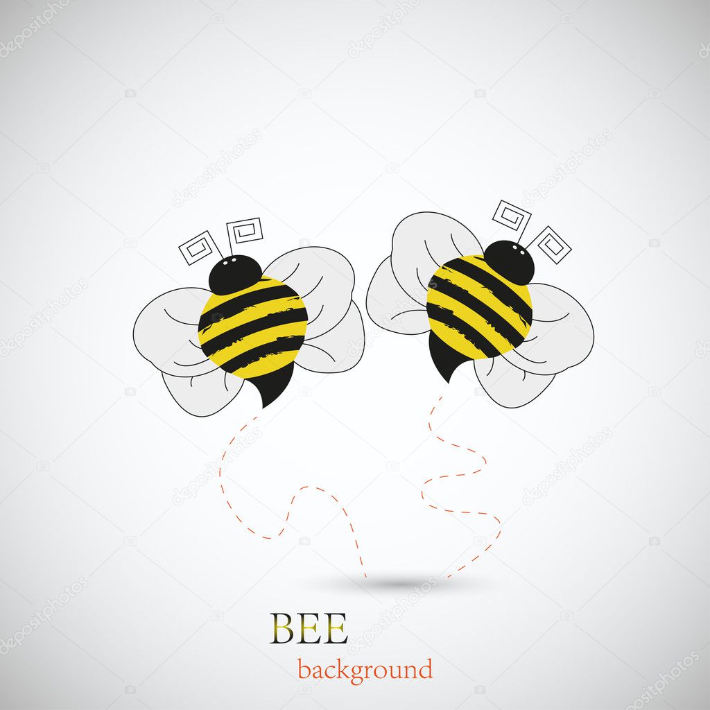 Bee for your design. Vector illustration. Best choice