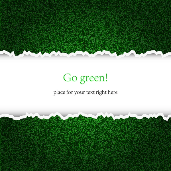あなたのテキストのための場所で創造的な緑の背景。ベクトル イラスト — ストックベクタ