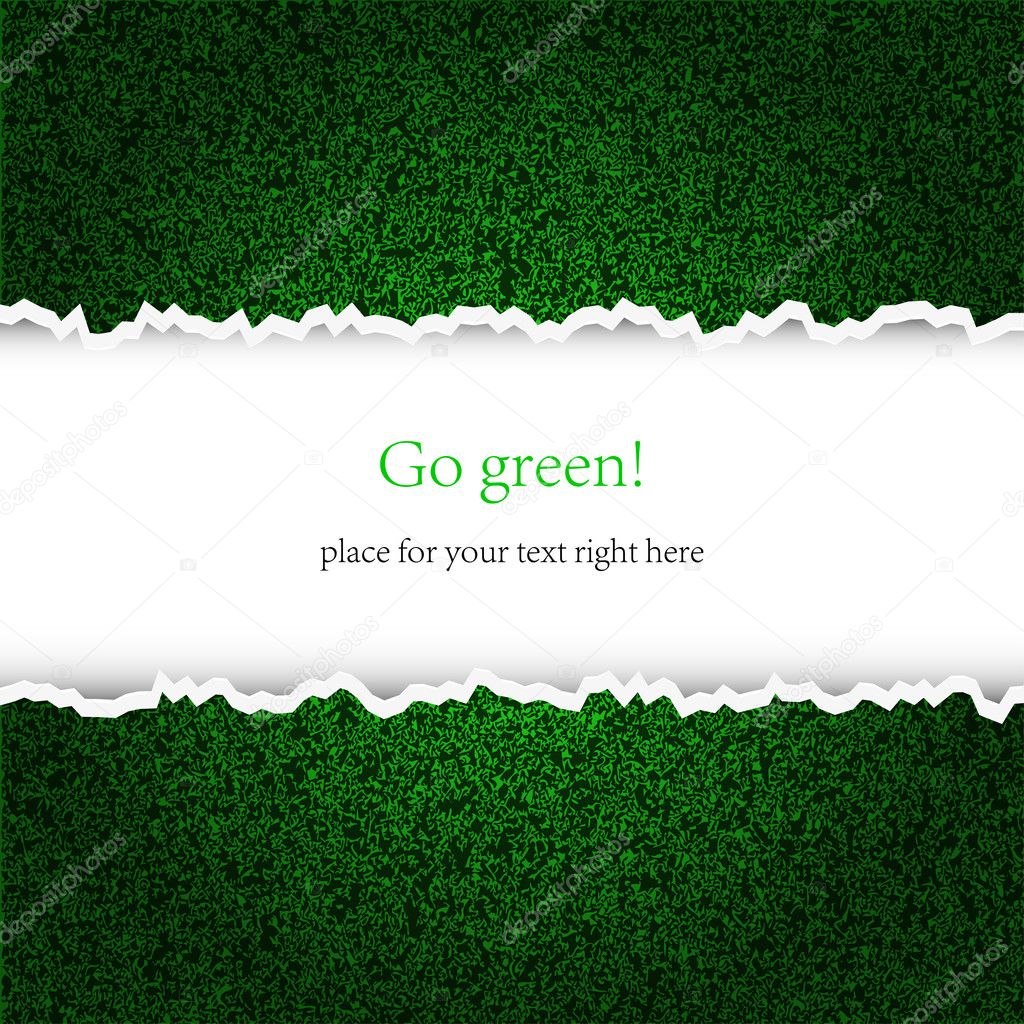 Creative green background with place for your text. Vector illustration
