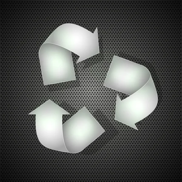鋼のリサイクル金属の背景に。ベクトル イラスト — ストックベクタ