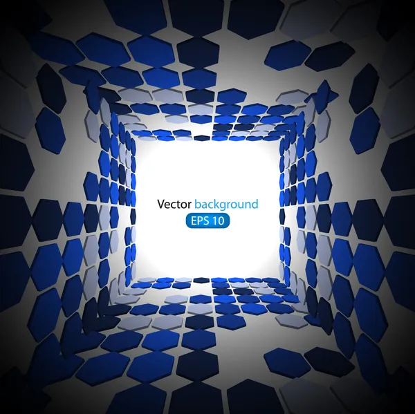 3D modrá obchodní abstraktní pozadí. vektorové ilustrace — Stockový vektor