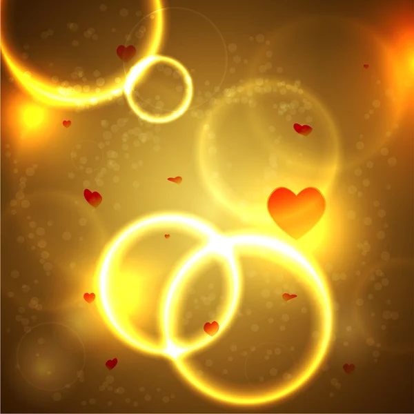 Волшебный фон с сердцами для валентина — стоковый вектор