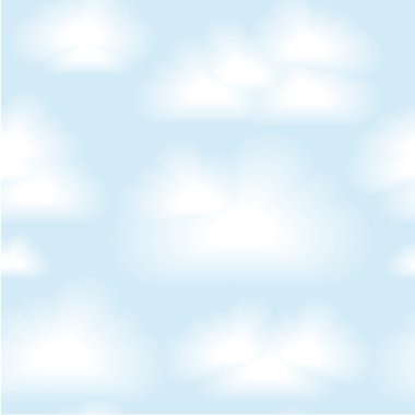 Vector seamless clouds background. Eps 10 clipart