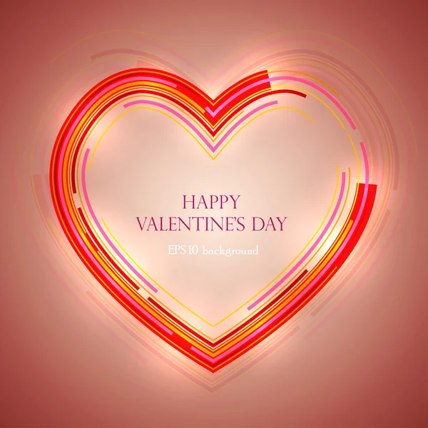 Vector abstract valentine — Stock Vector