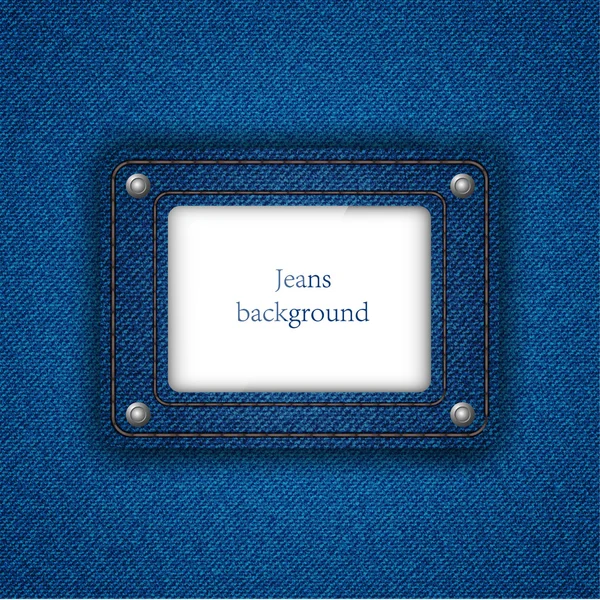 Vektor Jeans Hintergrund mit Platz für Ihren Text. Folge 10 — Stockvektor