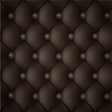 Vector leather upholstery background. Eps 10 clipart