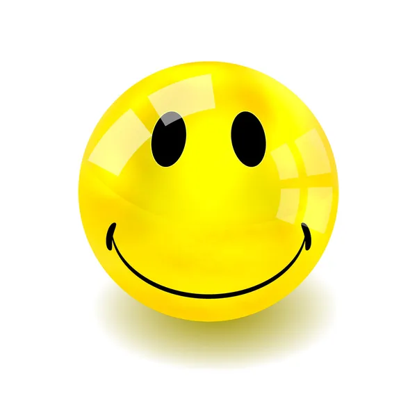 Vector smiley aislado en blanco. Eps 10 — Vector de stock