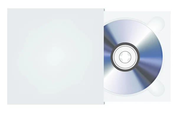 CD vectoriel dans le paquet — Image vectorielle