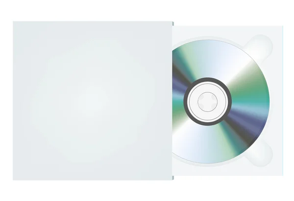 CD в упаковке. Векторная иллюстрация — стоковый вектор