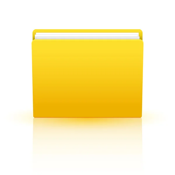 Vector folder isolated on white — Stock Vector