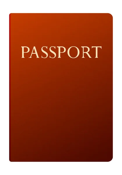 Passeport vectoriel isolé sur blanc — Image vectorielle