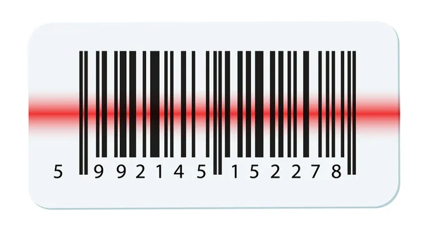 Vector barcode isolated on white — Stock Vector