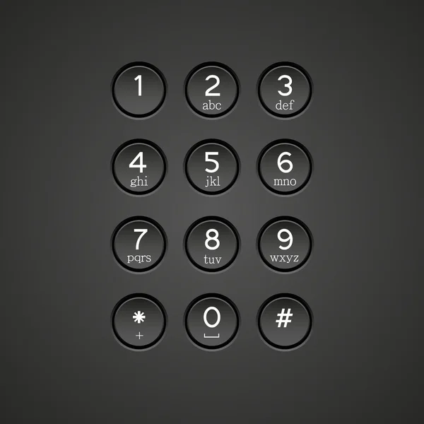 Vektor Telefon Tastatur Hintergrund — Stockvektor