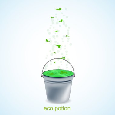 Vector eco potion. clipart