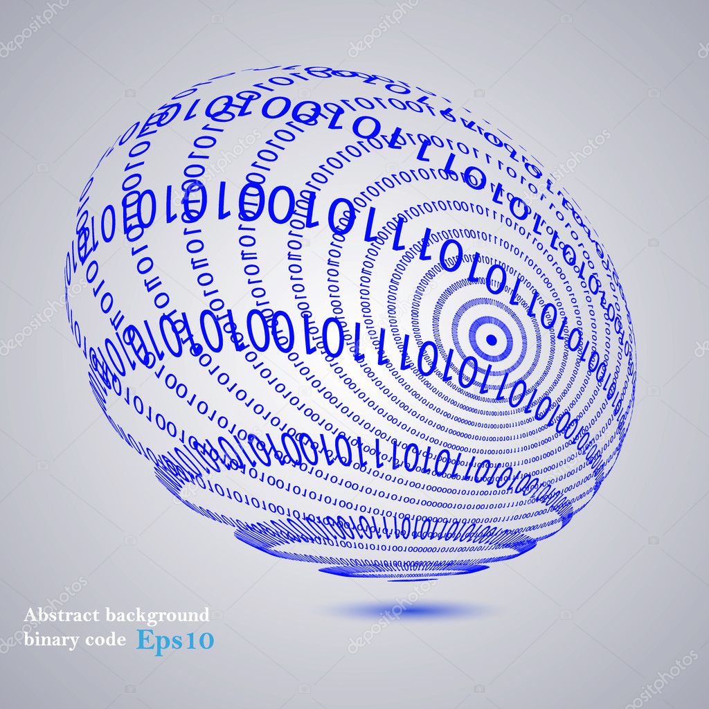 Vector of Vector binary code abstract background. Eps10 Vector binary code abstract background. Eps10 stock vector