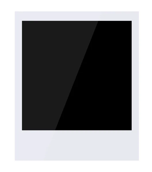 Cadre photo vectoriel rétro isolé sur blanc — Image vectorielle
