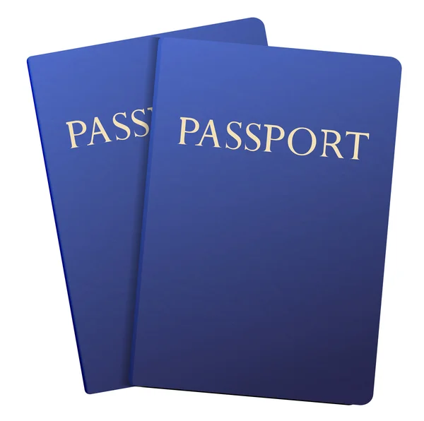 Passaportes vetoriais isolados em branco. Eps10 — Vetor de Stock