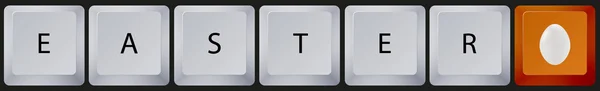 Vektor-Tastatur mit Ostertasten. eps10 — Stockvektor