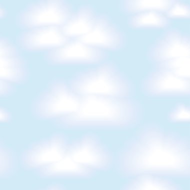 Vector seamless clouds background. Eps10 clipart