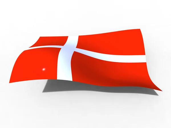 Bandiera della Danimarca — Foto Stock
