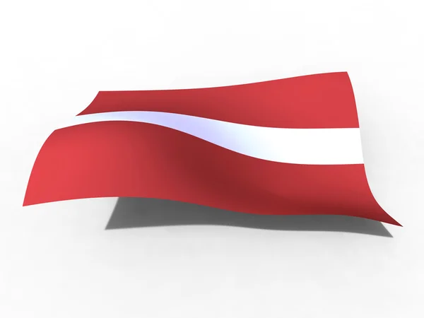 拉脱维亚的旗子 — 图库照片
