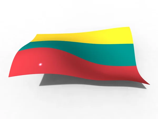Lithuaniens flag - Stock-foto